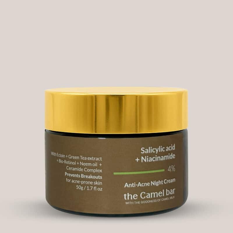 Camel Milk Anti-Acne Night Cream with Salicyclic acid + Niacinamide 4%