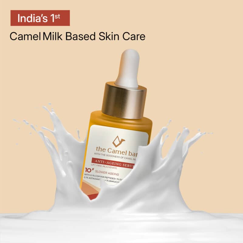 Camel Milk Anti-Ageing Serum with Astaxanthin, Bakuchiol, CoQ10, Copper Peptides & 20+ Botanical Actives - Image 4