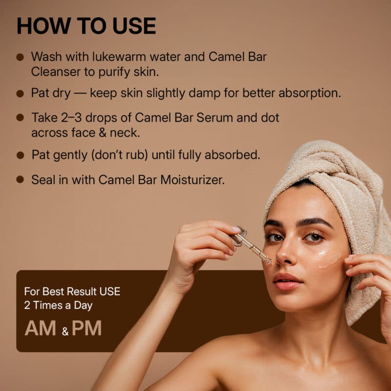 Camel Milk Anti-Ageing Serum with Astaxanthin, Bakuchiol, CoQ10, Copper Peptides & 20+ Botanical Actives - Image 6